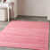 Anerinda Solid Hand Loomed Wool/Cotton Area Rug in Rose Pink