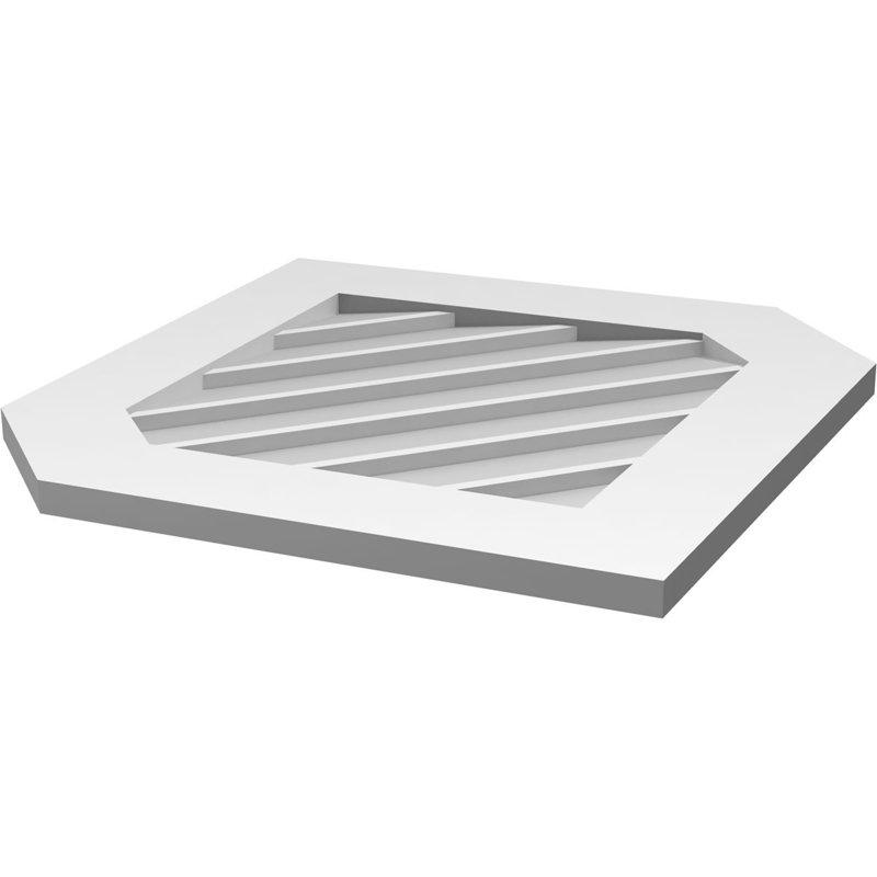 Ventilé vertical à pignon vertical 11/12 po, H 1 po x l 26 po x L 30 po