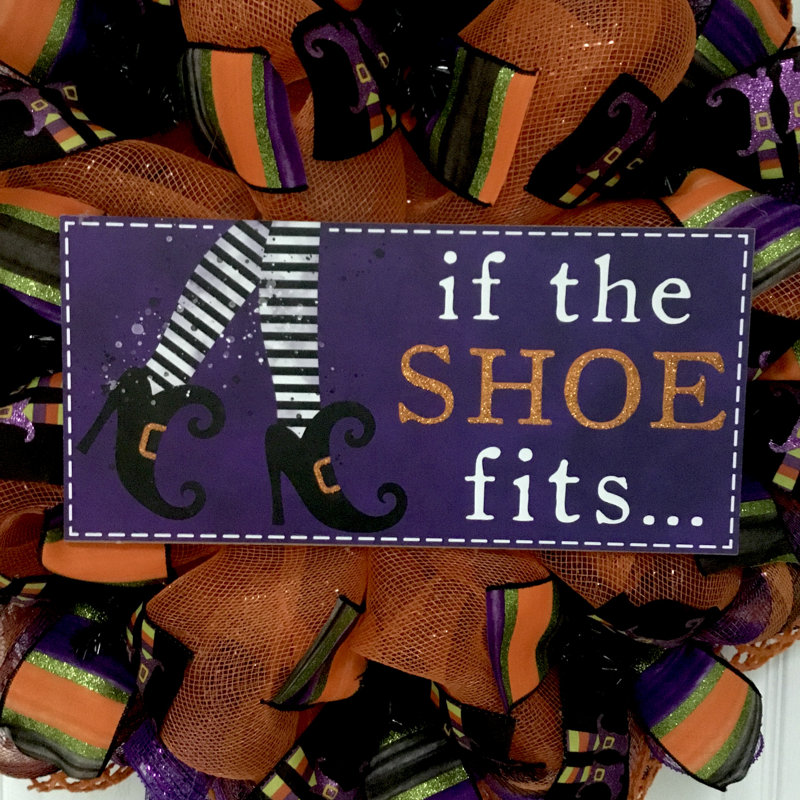Halloween Wreath If The Shoe Fits