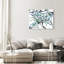 Manuel Roman - Swirling Ferns Canvas Abstract Print by Oliver Gal, Black Frame, 20 x 16-12487411-256428797
