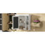 Rangement mural de luxe pour salle de bain de 35,51 po x 7,02 po x 28,02 po blanc, tablettes polyvalentes de haute qualité, réglables, charnières à fermeture douce, tablette à hauteur, poignée en métal argenté, armoire à miroir moderne,
