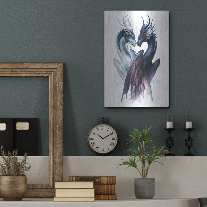 "Yin Yang Dragons" par JoJoes Art, H 16 po x l 12 po