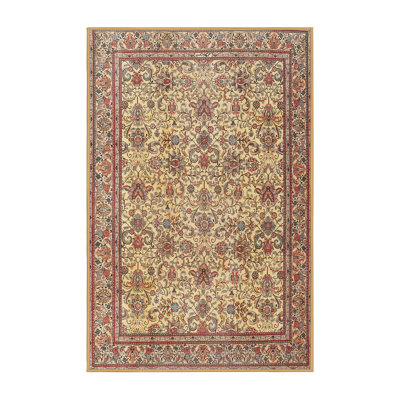 Tapis brun / rouge traditionnel