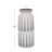 Ceramic Decorative White Vase with Triangle Patterns-1062644465
