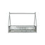 Lit simple en forme de tente, lit tipi avec garde-corps, lattes, gris-1499553908