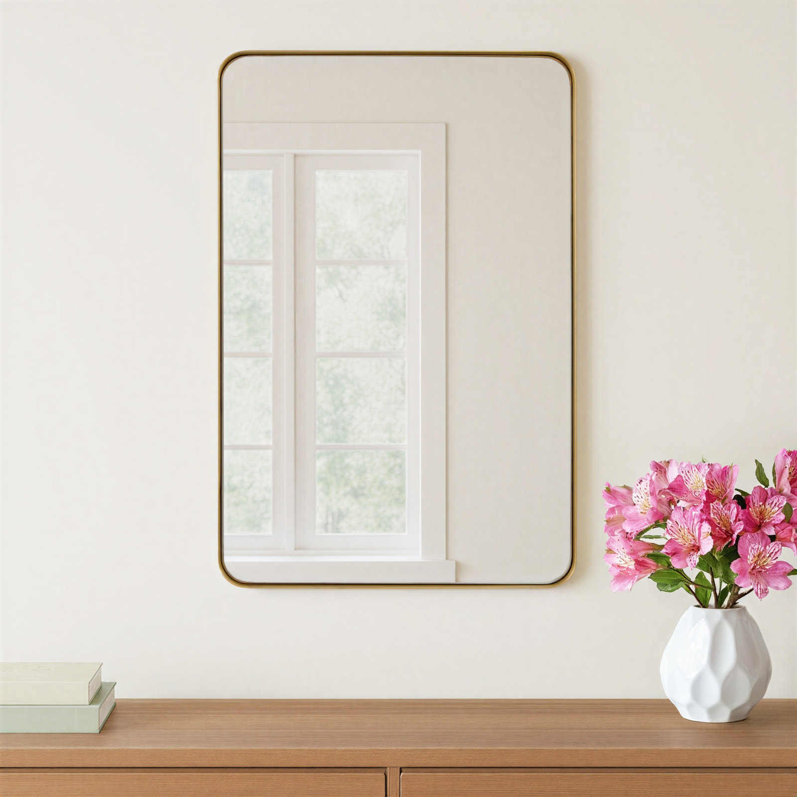 Bassevelde Mirror, 30" x 20", Gold