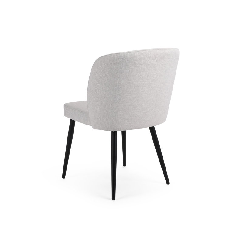 Hasan Metro Dining Chair, Gray, Black