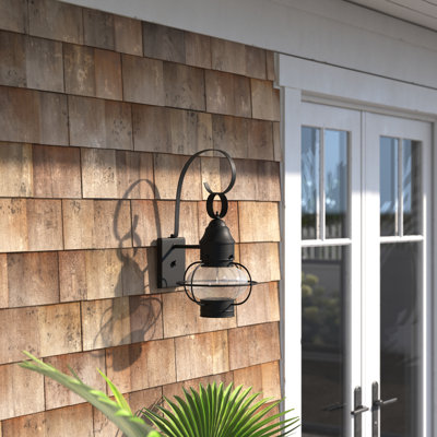 Matte Black Outdoor Wall Lantern