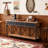3-Drawer Console Table Sofa Foyer Table with Storage Shelf-1584645536