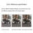 Simple black rock slab rectangular table set-110666163