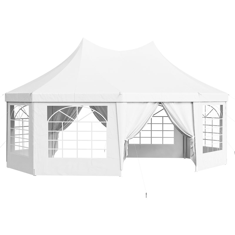 20 Ft. W X 15 Ft. D Heavy Duty Party Tent With Removable Sidewalls