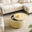 Repose-pieds rond avec rangement Dariyan-1029302338