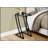 Contemporary C-Shaped Accent Table, Sturdy Metal Frame With Tempered Glass Top For Living Room And Bedroom-1190902831