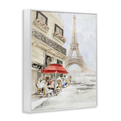  Dimanche midi, tour Eiffel, estampe numérique sur toile grise de Lanie Loreth