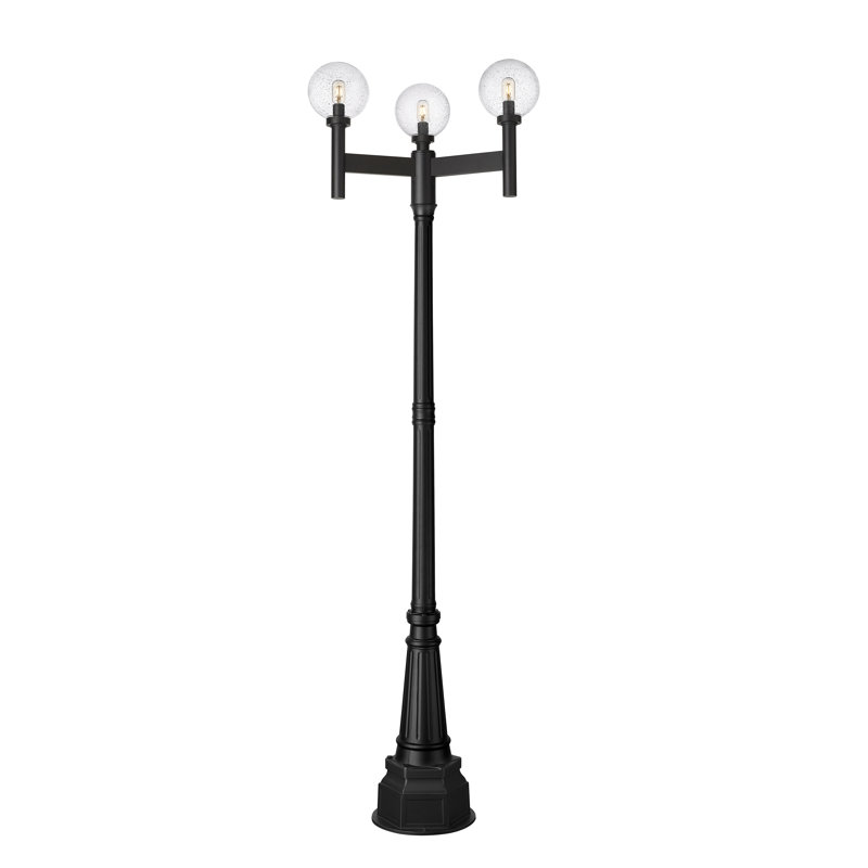 Luminaire d'extérieur 3 lumières Lonoke, Transparent