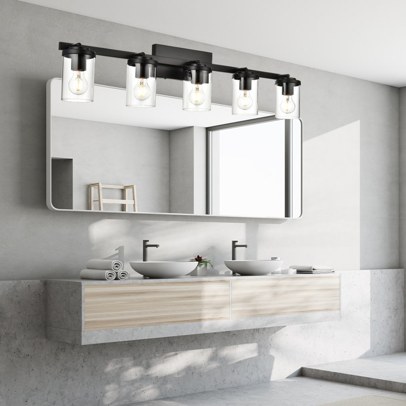 Winterstown 5 - Light Dimmable Vanity Light, Black
