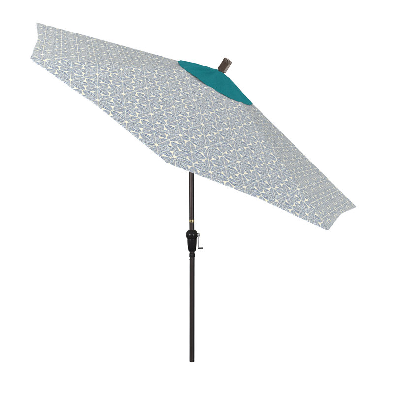 Parasol de marché 9 pi Tayyibah, Palmier azur - Pacifica Premium