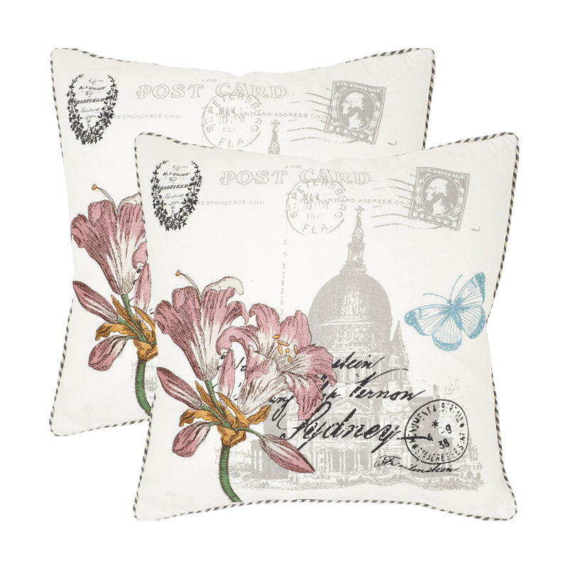 Gloria Cotton Throw Pillow, 22"