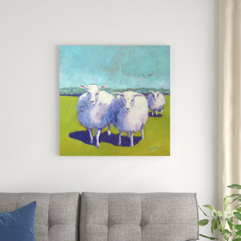 Sheep Pals I, H 30 po x l 30 po x P 1,25 po