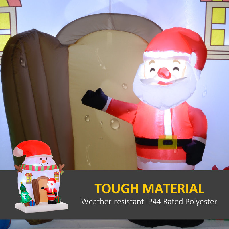 Décoration de Noël gonflable 7,5 pi avec lumières DEL pour l'extérieur