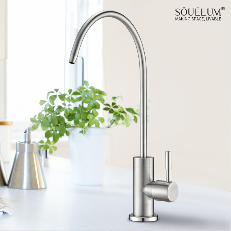 SOUEEUM Kitchen Faucet, Silver 