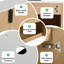 Ensemble de meuble-lavabo mural simple 30 po avec lavabo d'art, meuble-lavabo flottant avec 2 portes à fermeture douce-1803446528