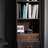 European style narrow bookcase