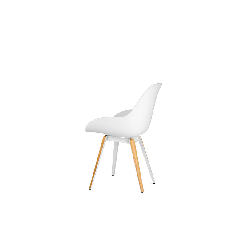 Kanisha Upholstered Armchair, White, Walnut