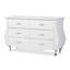 Commode 6 tiroirs à glissière en métal blanche H 31,2 po x l 52,65 po x P 18,14 po Kendin-352727758
