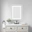 Miroir de salle de bain 20 po x 30 po à DEL avec façade et rétroéclairage, miroir de meuble-lavabo mural avec cadre en aluminium, antibuée, mémoire, 3 couleurs, gradation continue-122782166-122278574