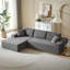 Corduroy L-Shaped Sectional-1839259152-1839259155