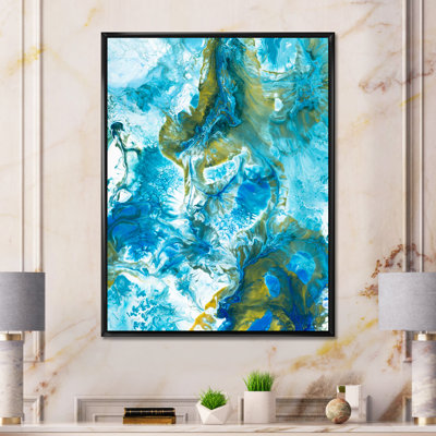 «Blue and White», peinture sur toile