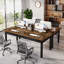 Bureau d'ordinateur industriel 63 pouces, bureau moderne-163493421