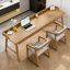 Modern Solid Pine Wood Writing Desk With Drawers
