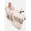 Coussin décoratif luxueux à motif zébré 2 en 1 - Beige