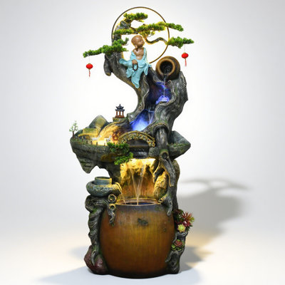 Light Luxury FRP Artistic Flowing Water Ornament