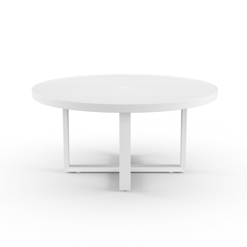 Newport Outdoor Round Dining Table, 29'' H x 60" W x 50'' L