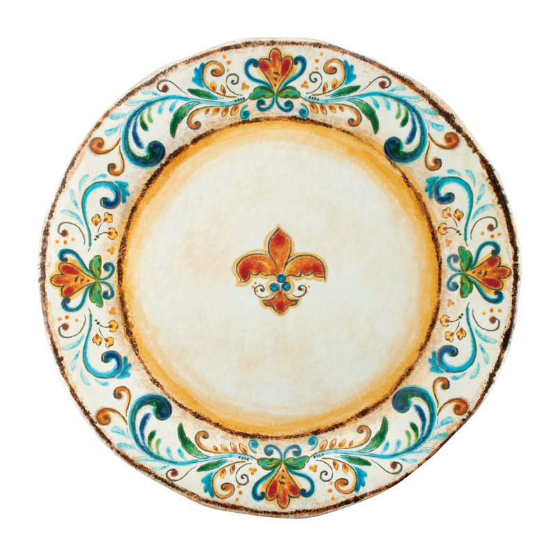 Fleur De Lis Living Scarborough Melamine Platter