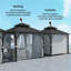10 Ft. W x 10 Ft. D Metal Hardtop Gazebo-2125820725