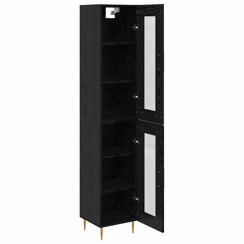 34.5cm Sideboard, Black Oak