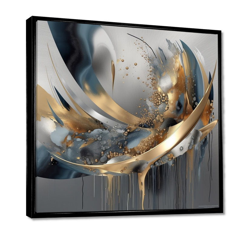 Décoration abstraite formes abstraites et lignes infinies I - Formes abstraites, H 16 po x l 16 po x P 1 po