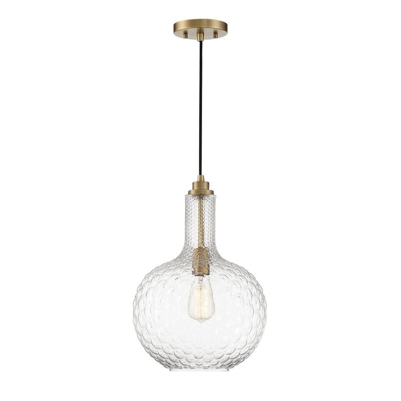 1 Pendant, Polished Nickel