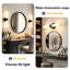 Almetta 2 - Applique murale de salle de bain noire à intensité variable avec abat-jour en verre blanc, luminaire de bar pour salle de bain-891076447-927296973