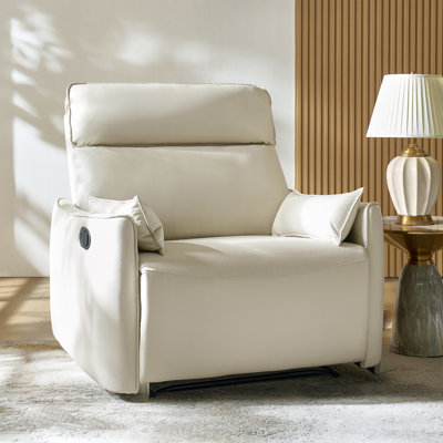 Alanson 43.5'' Faux Leather Oversized Manual Recliner