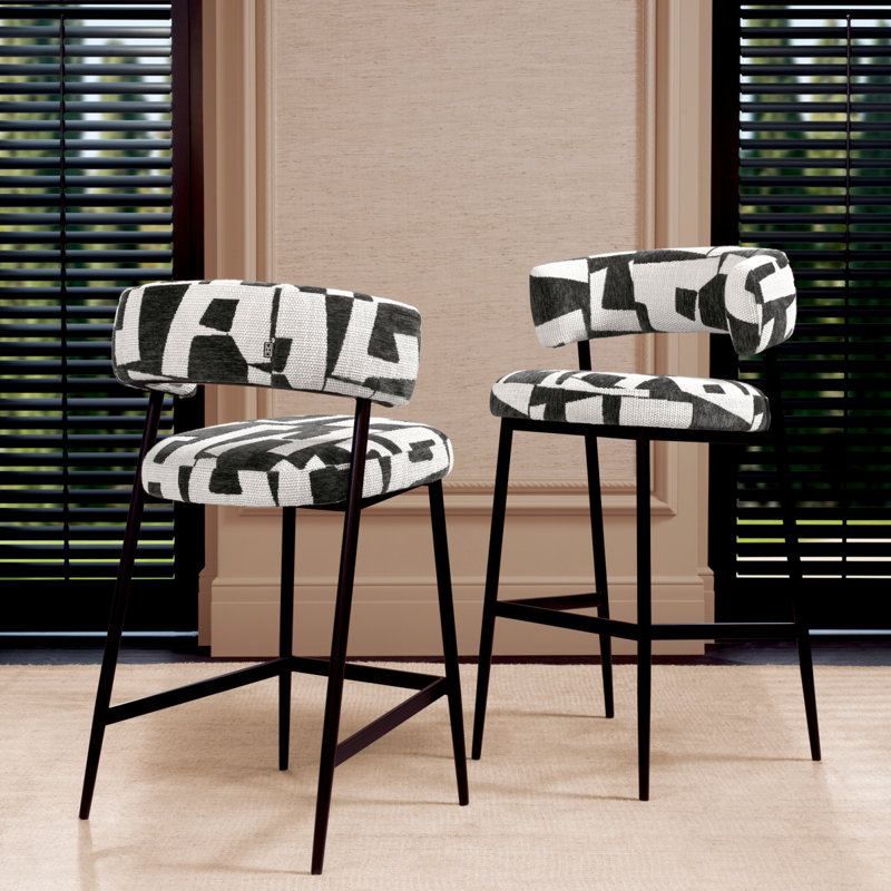 Bar Stool Folsom Brooklyn Black, Bar Stool (30.31" Seat Height)