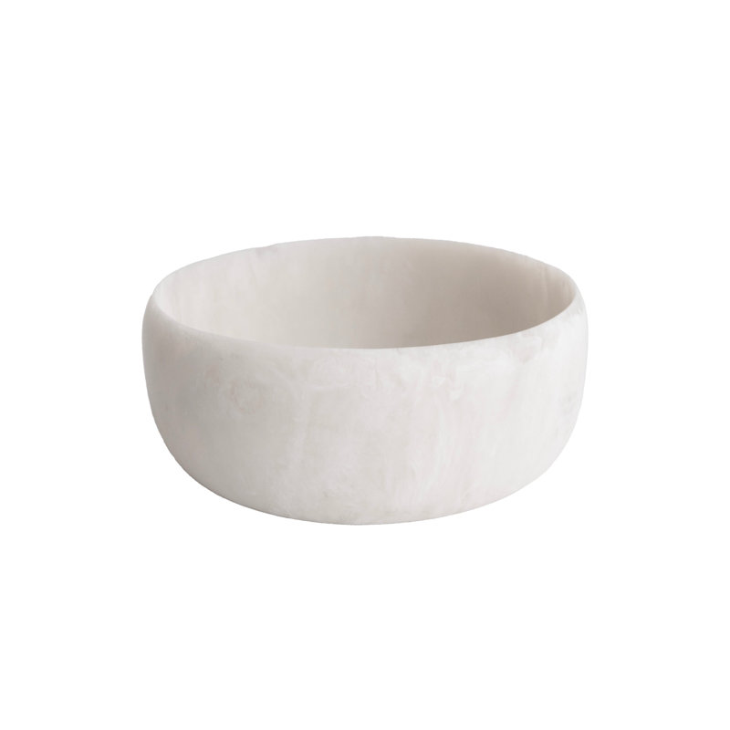 Grand bol rond en résine RESIN, Noix de coco