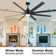 Oversized Windmill - Blade Modern Farmhouse Standard LED Ceiling Fan with Remote Control and Light Kit Included