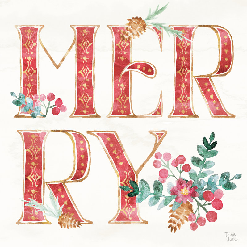 Holiday Sparkle VII by Dina June - Wrapped Canvas Print, 76cm H x 76cm W x 3.8cm D