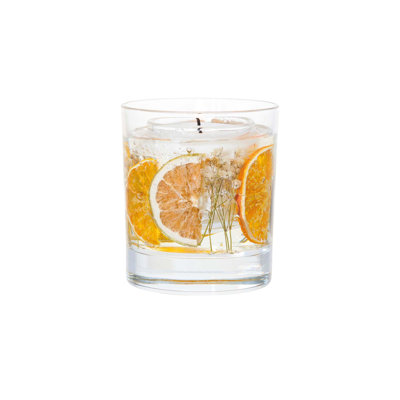 Glass Tumbler Candle with Holder