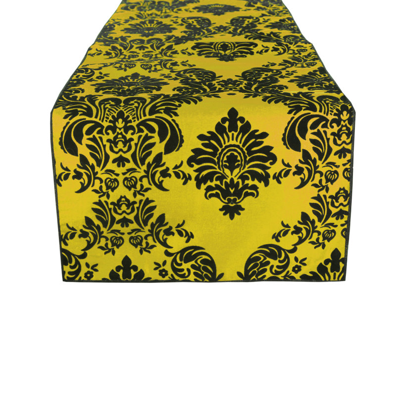 Batum, 72" x 12", Black/Light Yellow